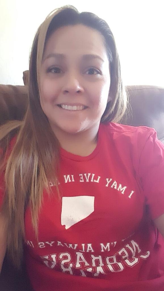 tish_burke's tweet photo. Keeping it real with my favetee. I may live in NV, but I'm always in #NebraskaCountry.
#SB50 #CollegeFootballFan https://t.co/eYJmmY3DoT