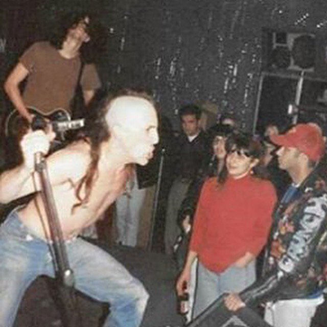 tmorello's tweet photo. 1991 #Tool at Raji's. Me in front row with sideburns and Lock Up jacket. #SlapbackSunday #UrWelcome https://t.co/7vRgnVtzpP