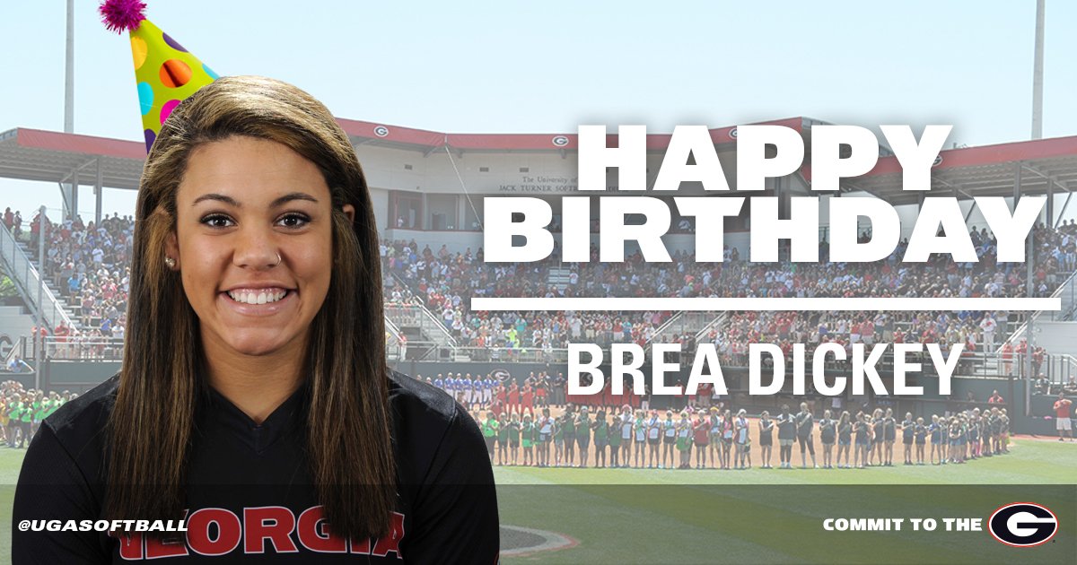 UGASoftball's tweet photo. Happy Birthday to one of our freshmen, Brea Dickey! Enjoy your day! https://t.co/Io6eTqoguC