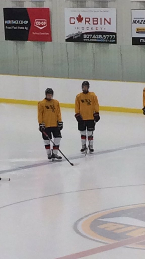 Drew and Cory getting ready for the Allstar game #devils