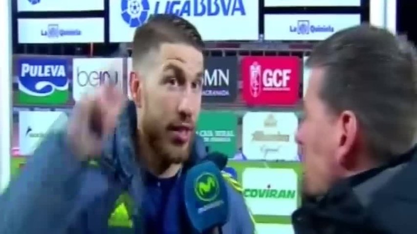 marca's tweet photo. Así fue el lapsus de Ramos al término del encuentro ▶ https://t.co/lGzPWEl9BE https://t.co/GR3b04CdAD