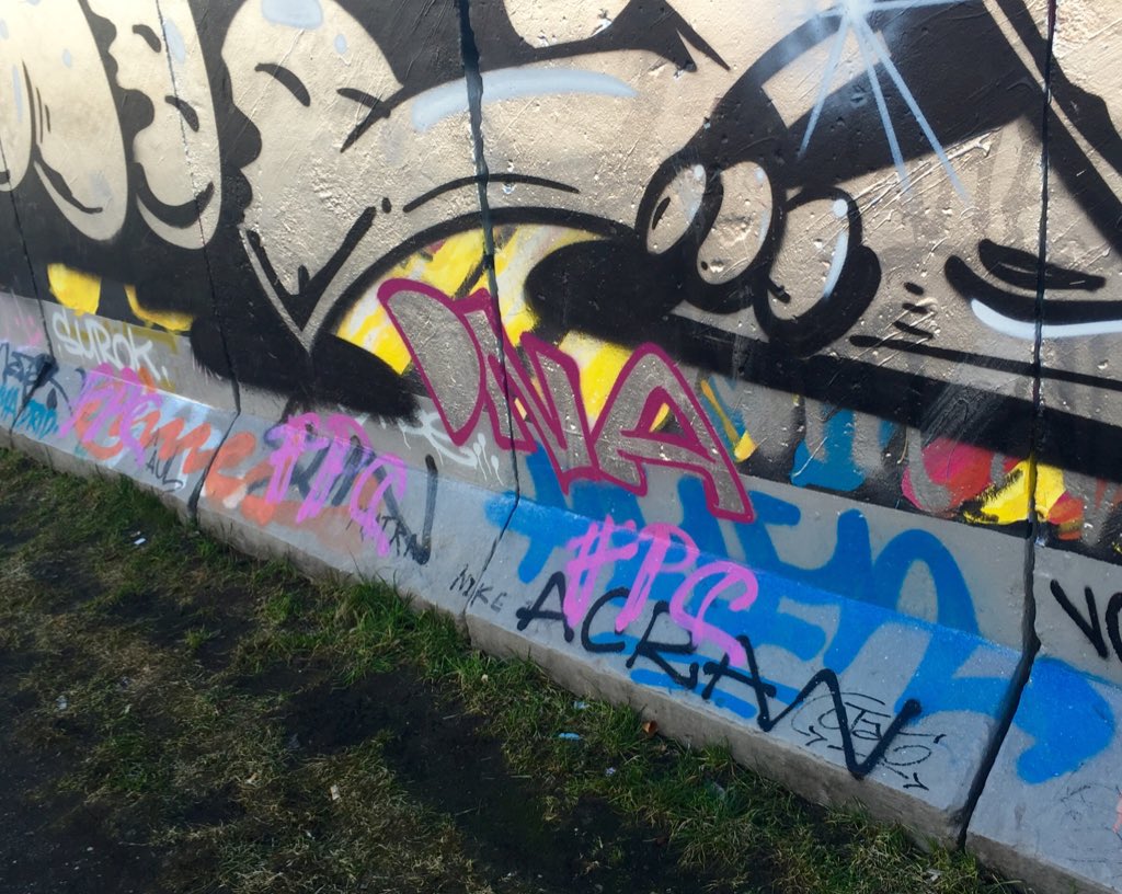 NYCLovesLM's tweet photo. Spent 3 days in Berlin, heard Hair and Black Magic in the mall & saw a DNA graffiti on the Wall 😏 #LittleMixGermany https://t.co/F0gxacKhsy