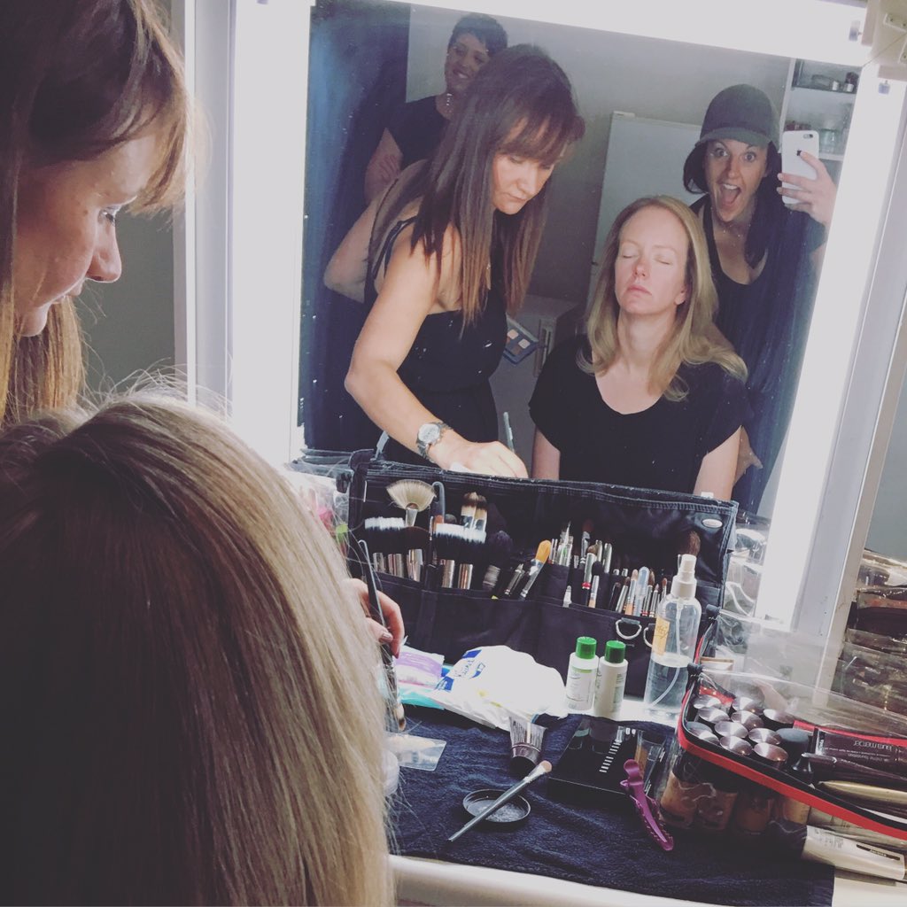 biancachatfield's tweet photo. Photoshoot for our book #GAMEON
Oldest goes first in the makeup chair! 😜 #theignitionproject @hardiegrant https://t.co/rl75lQ4Ayq