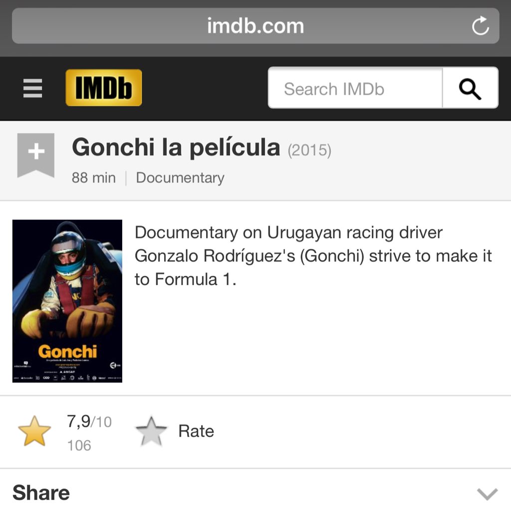 RodriguezNani's tweet photo. @IMDb tiene a Gonchi entre sus películas @Gonchi_lapeli @luisoara @fedelemos26 https://t.co/oR0t9PwPzp