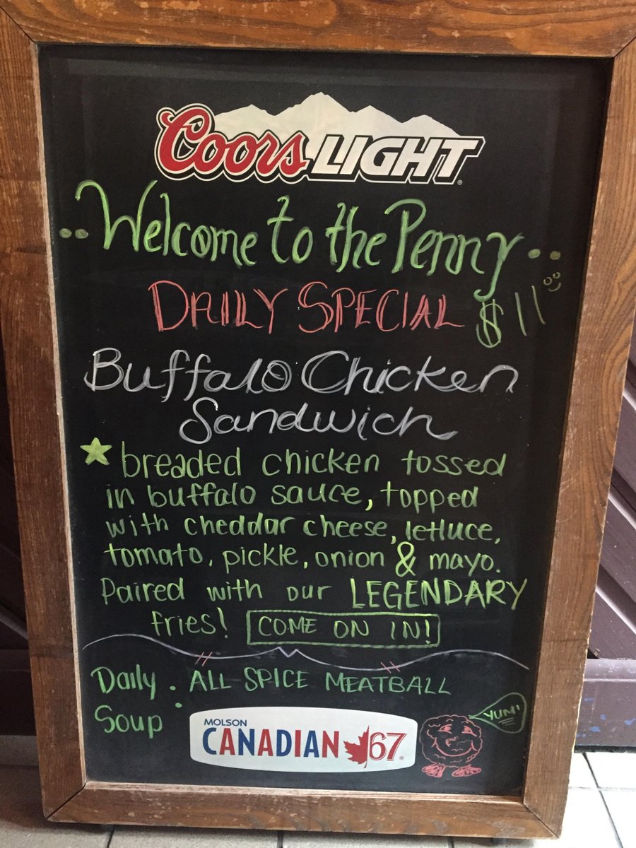 The_CopperPenny's tweet photo. Today's special - celebrate #superbowl50 with our buffalo chicken sandwich! #copperpenny #sandwichmaster #foodislife https://t.co/ZpwB2ZcVYO