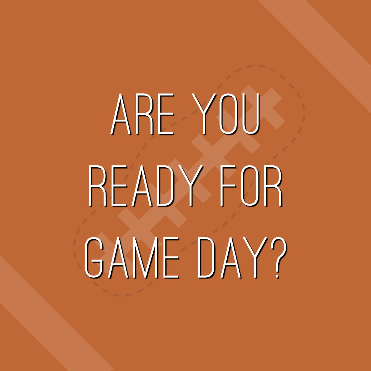 Today is game day! Are you ready? #GoBroncos #SuperBowl #GameDay