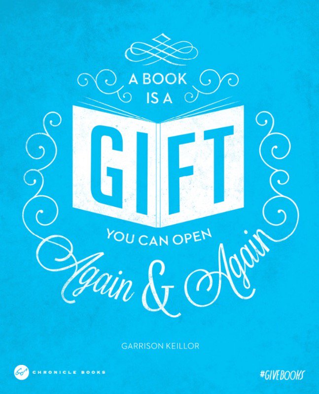 #GiveBooks. (via <a href="/ChronicleBooks/">Chronicle Books</a>)