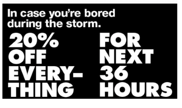 EliseRouges's tweet image. Worst PR fail with American Apparel promoting Hurricane Sandy...#shawmarketingfail #shawmarketing #shawacademy