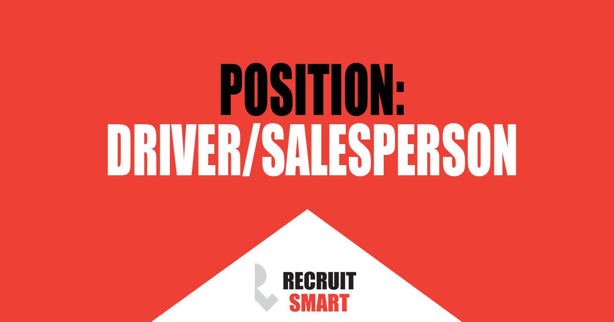 SmartAdvSA's tweet photo. Looking for a driver and salesperson job? Take a look at this listing: https://t.co/xsyWNH8iTs https://t.co/rxwBV4nnJa