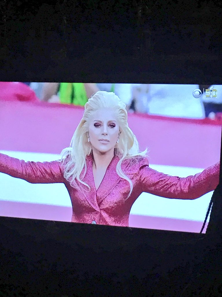 I would say <a href="/ladygaga/">Lady Gaga</a> nailed the National Anthem for <a href="/SuperBowl/">Super Bowl</a>  #SuperBowl #LadyGagaSuperBowl