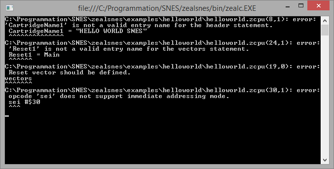 zealsnes's tweet photo. Added support for semantic errors of what it is implemented so far. https://t.co/as2v9HlM6q