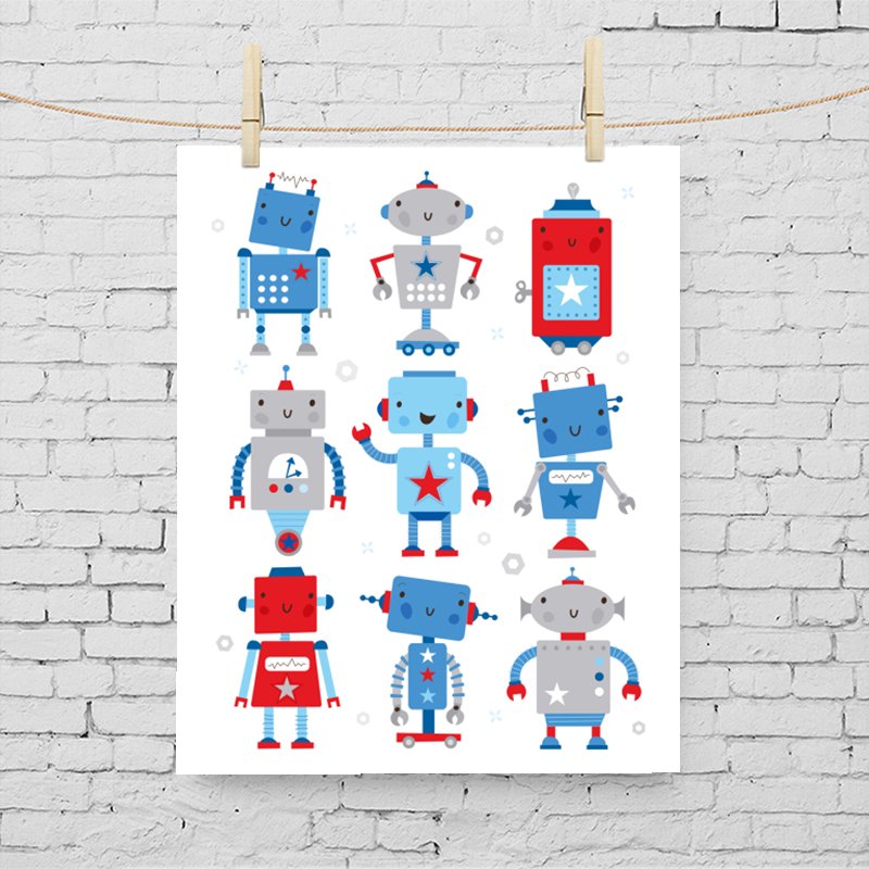 boomboomprints's tweet photo. Robot Friends by BBP Artist The Ink House #design #baby https://t.co/yTome0qc6N