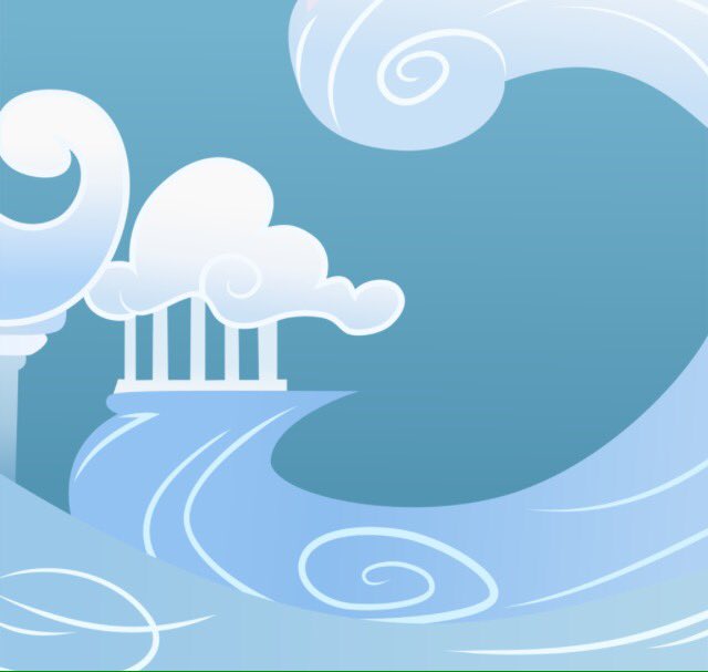 Beatific day in cloudsdale today #twitterponies