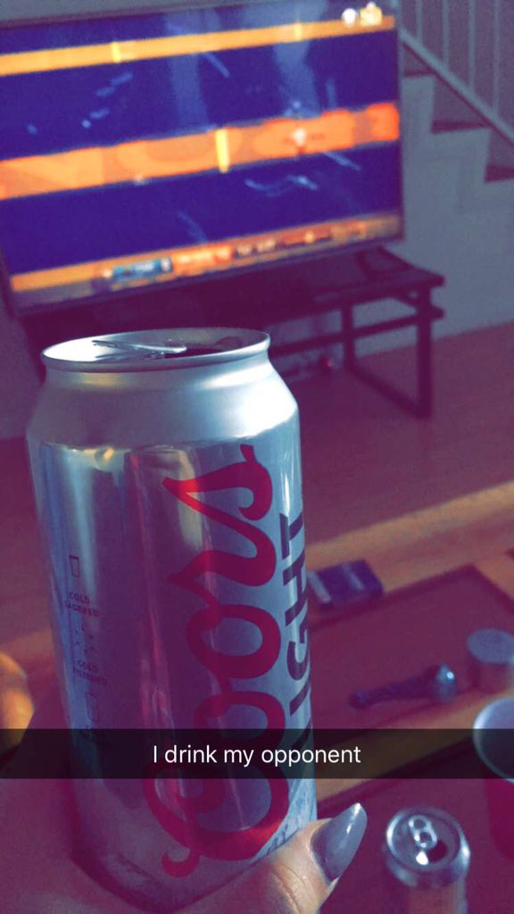 Estef_ness's tweet photo. I drink my opponent! https://t.co/6RpKCVjWgc