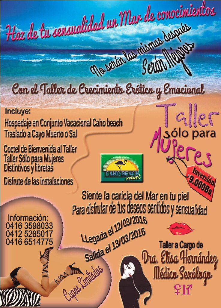 dra_elisa's tweet photo. Taller Sólo para Mujeres 
Haz de tu sensualidad un mar de conocimientos
Te esperamos https://t.co/P00RA7OIHf