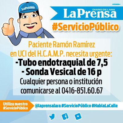 laprensalara's tweet image. #ServicioPublico Paciente internado en UCI necesita con urgencia #Barquisimeto #Lara