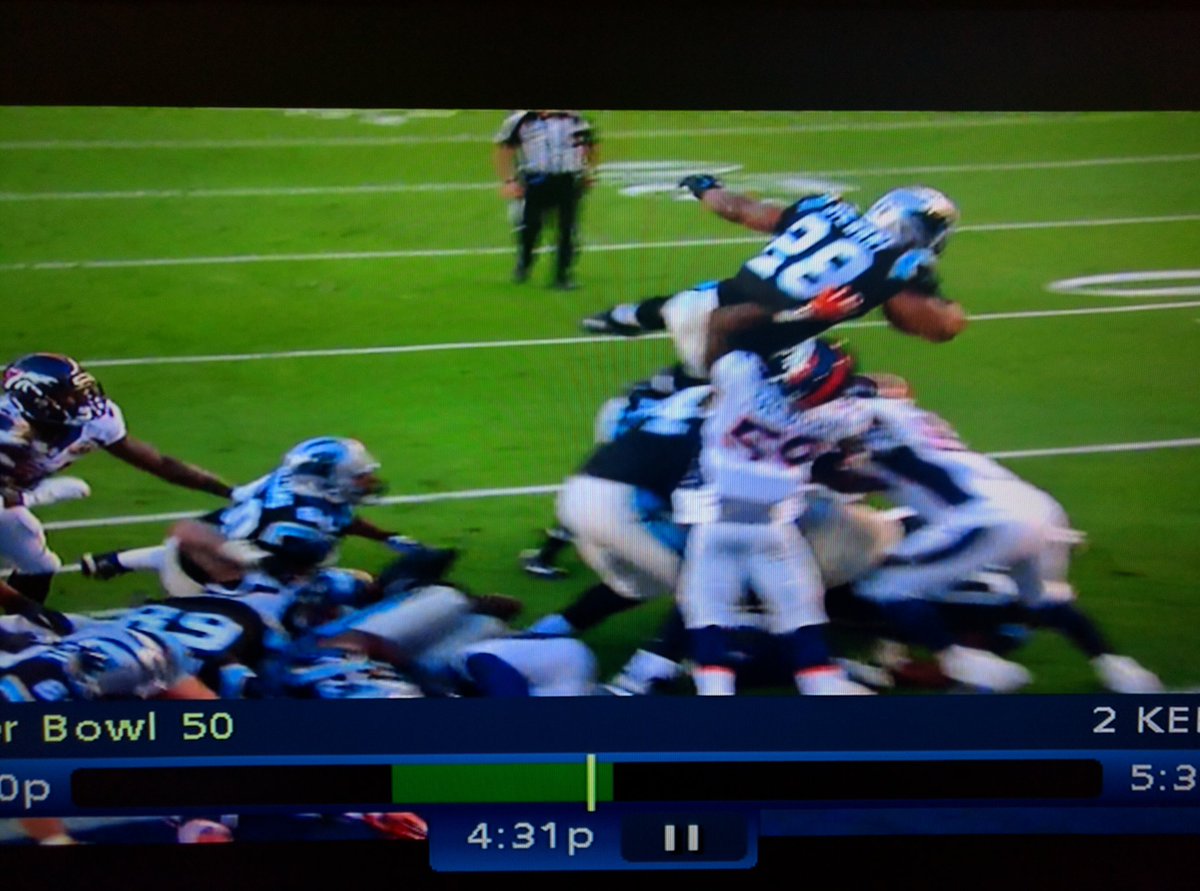 zzocher's tweet photo. Panthers score with a play straight out of Dirty Dancing's playbook #SuperBowl https://t.co/xnYbXDvaw9