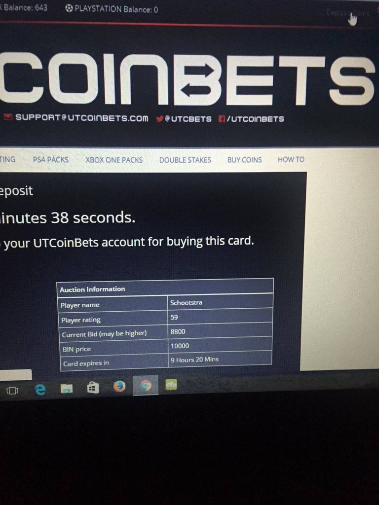 FifaWagers__7's tweet photo. @UTCBETS I bought this player and never got coins? https://t.co/iVfsVxHo3y