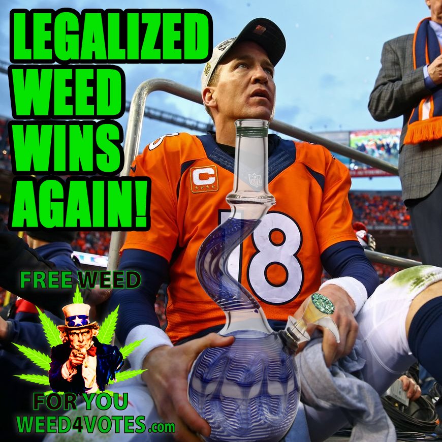 Dave Hodges (@davehodgessj) on Twitter photo #Legalized #Marijuana wins again! Congratulation #Broncos & <a href="/PeytonnManning/">Peyton Manning</a> #Legalize #2016 #nfl #SuperBowl #Legalized #Marijuana wins again! Congratulation #Broncos & <a href="/PeytonnManning/">Peyton Manning</a> #Legalize #2016 #nfl #SuperBowl