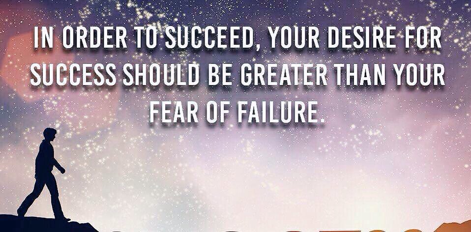 TheZigZiglar's tweet photo. In order to succeed, your desire for success should be greater than your fear of failure. https://t.co/1MZaHRty08