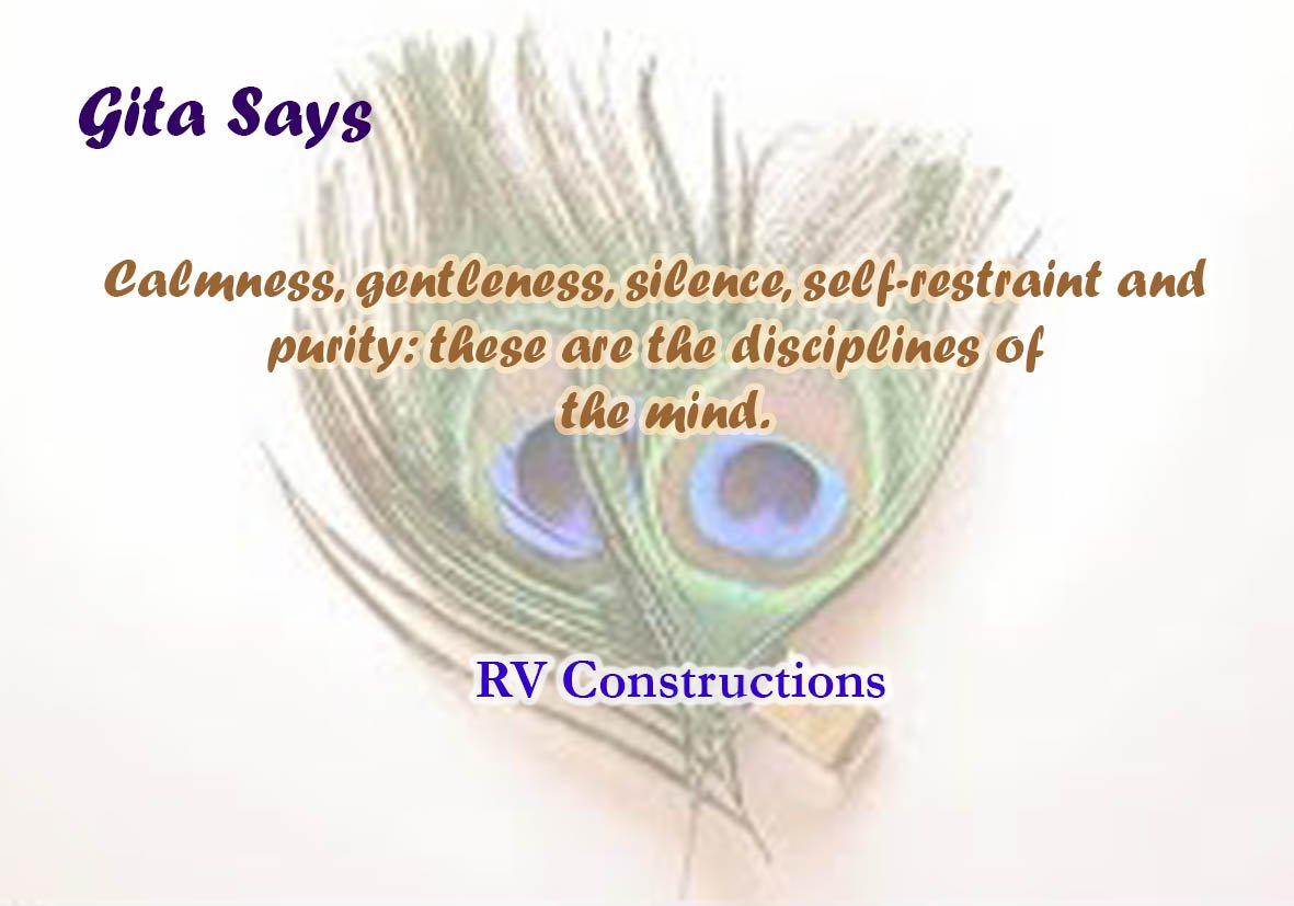 rv_construction's tweet image. #Bhagavadgita #mondaymotivation #disciplines of life