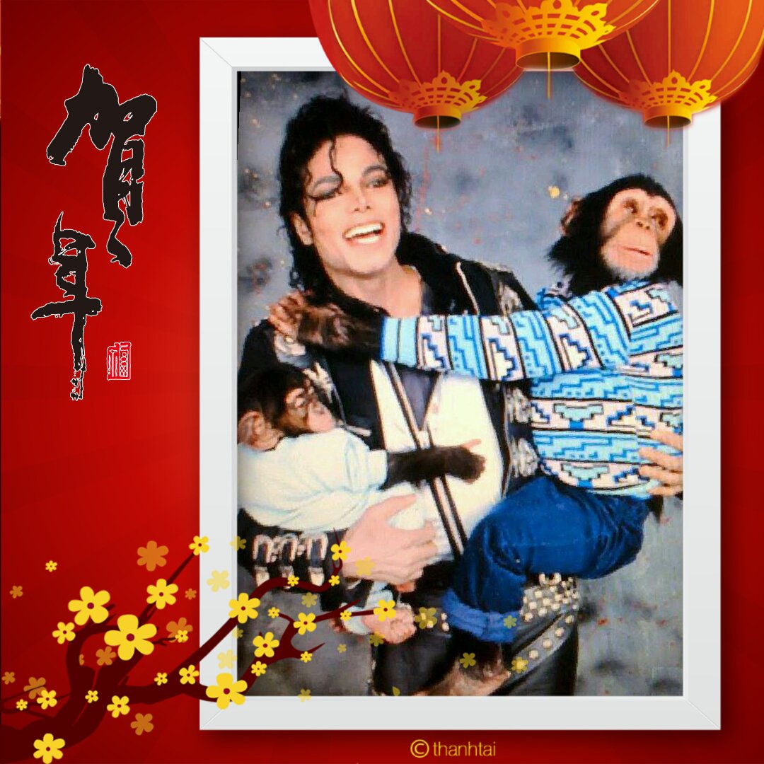 Happy Chinese New Year of Monkey ... greetings from Bubbles ... he's a relative to them
