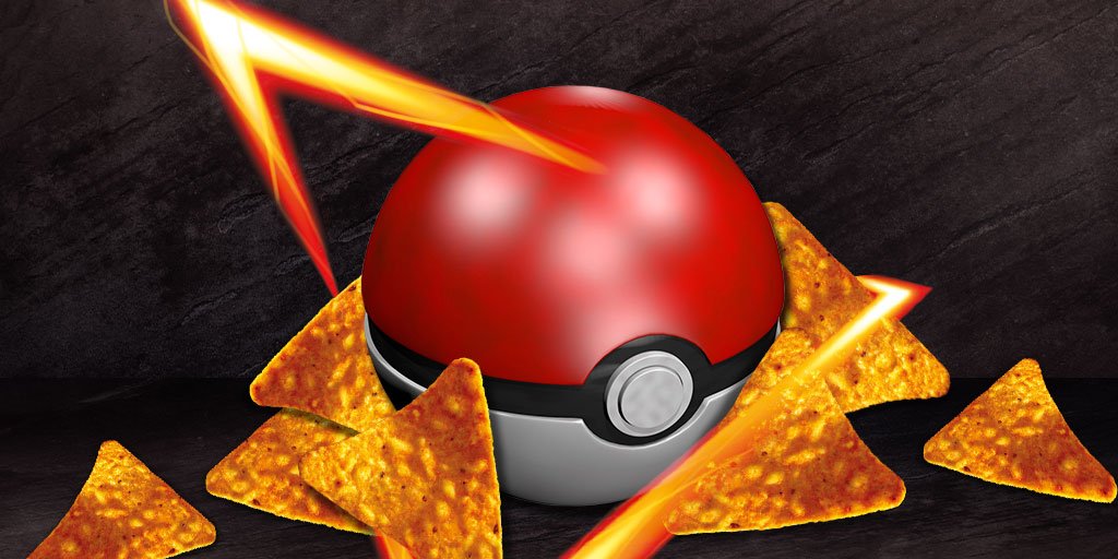 Doritos's tweet image. .@Pokemon Gotta crunch ‘em all. Happy 20th Anniversary. #Doritos #Pokemon #SB50