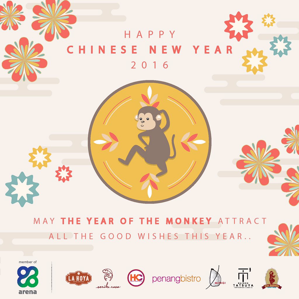 hkcafe_id's tweet photo. HAPPY CHINESE NEW YEAR 2016 - May the Year of the Monkey attract all the GOOD WISHES this year.

GONG XI FA CAI.. https://t.co/4JoKOuC2ao