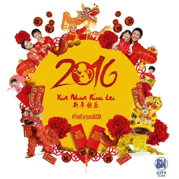 smcityclark's tweet photo. From our SM family to yours, HAPPY CHINESE NEW YEAR! #FindFortuneAtSM #CNY2016 https://t.co/LqaMkrT7M5