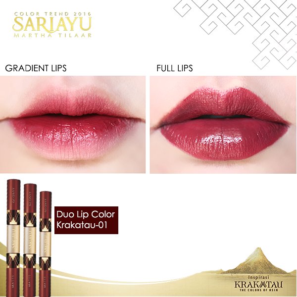 Sariayu_MT's tweet photo. Yuk, coba aplikasikan Sariayu Duo Lip Color menggunakan teknik gradasi! #ColorTrend2016 https://t.co/7dUK4PJiUf