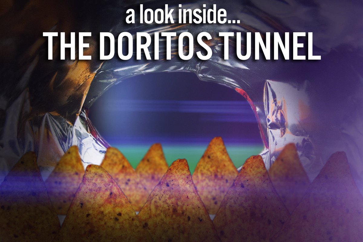 A rare look inside the official Doritos tunnel! They look as #bold as ever! #Doritos #Entry