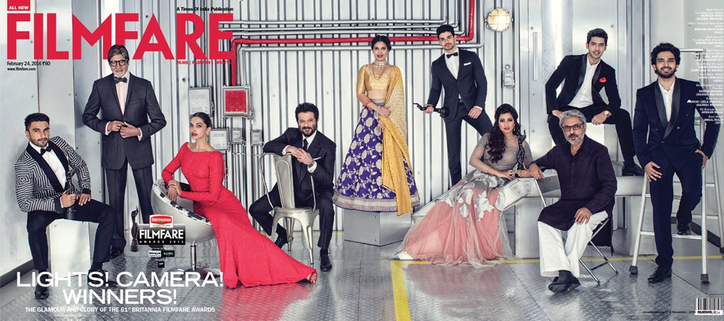 filmfare's tweet photo. They came &amp; they conquered!

The big winners at the #BritanniaFilmfareAwards grace our special cover this fortnight! https://t.co/v8P7lwqbfl