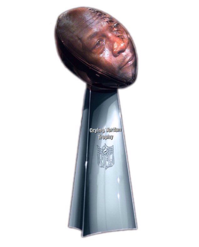 CryingJordan_'s tweet photo. Don't worry, Carolina... You're not going home empty handed. #CryingJordanTrophy https://t.co/180h5C37aE
