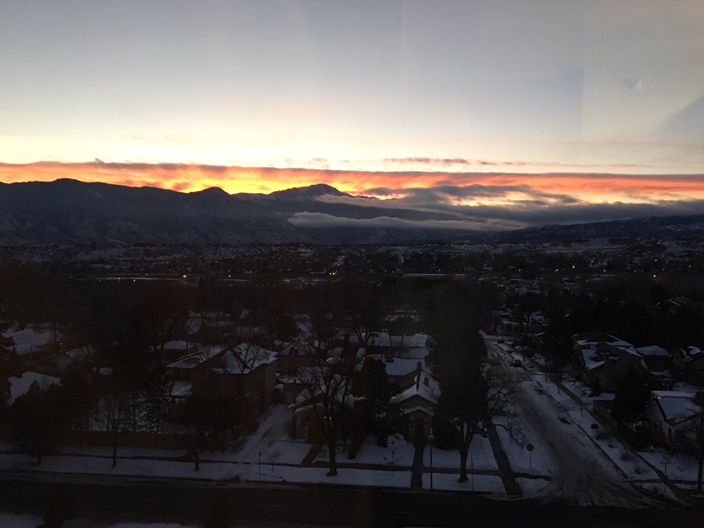 DaNaeWest's tweet photo. History is made! The heavens were gold in Colorado! #ForPeyton #GoBroncos #football #Win #Colorado #SuperBowl50 https://t.co/8WfIfyryAB