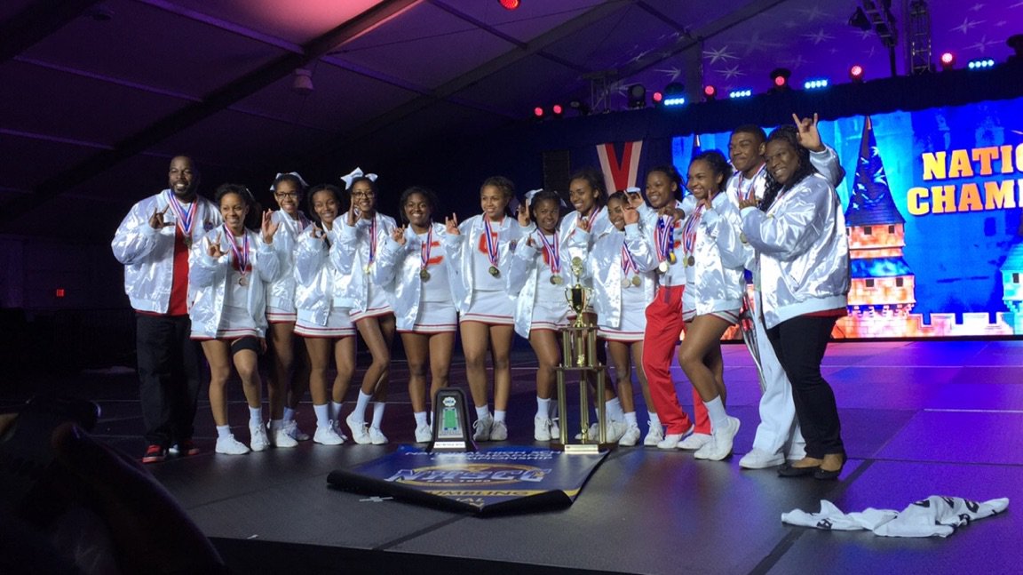 HelenCoxCheer's tweet photo. So proud to be the 2016 Small Varsity Non-tumbling National Champions!! #HCVarsityCheer #UCAnationals @UCAupdates https://t.co/Oj4Z7Aix5N