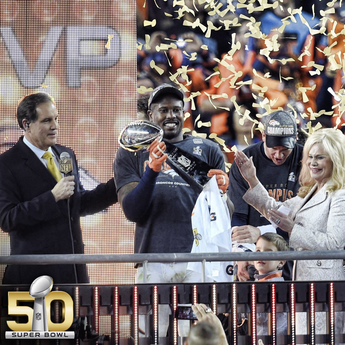 nflnetwork's tweet image. Your #SB50 Most Valuable Player,

Von Miller!