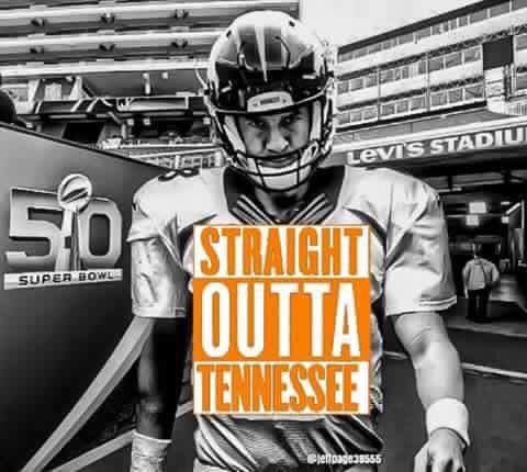 BAMACoachG's tweet photo. Congrats to Tennessee's Finest! #SB50 #VFL #Vols https://t.co/AVwT1uer39