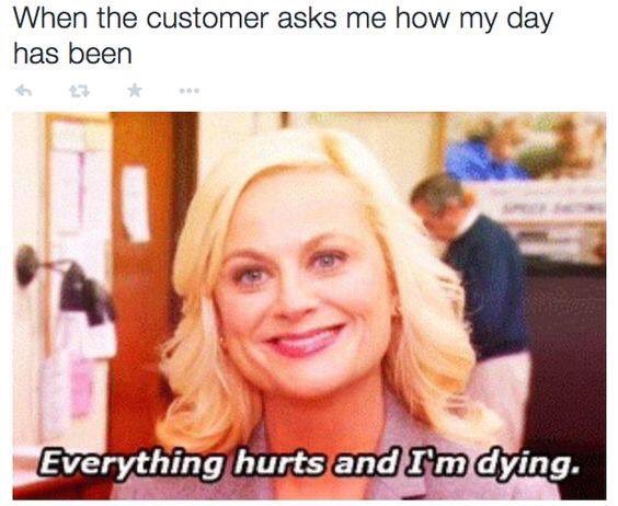 _retailrage's tweet image. Working weekends have me like... #retailrage