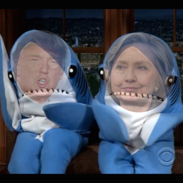 rightshark's tweet photo. Hey @leftshark, I think they shunned us when they found out who we are... #donaldtrumpwantstobang #HillaryClinton https://t.co/VqQUjcUDtN