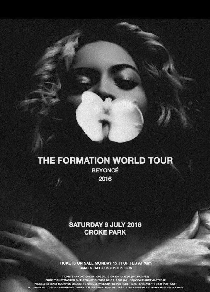 TenchuSports's tweet image. #Beyoncé
Live at #CrokePark, #Dublin
July 9th 2016. Tickets on sale on Monday
@AMMGMedia 
#Belfast #Ireland #SB50