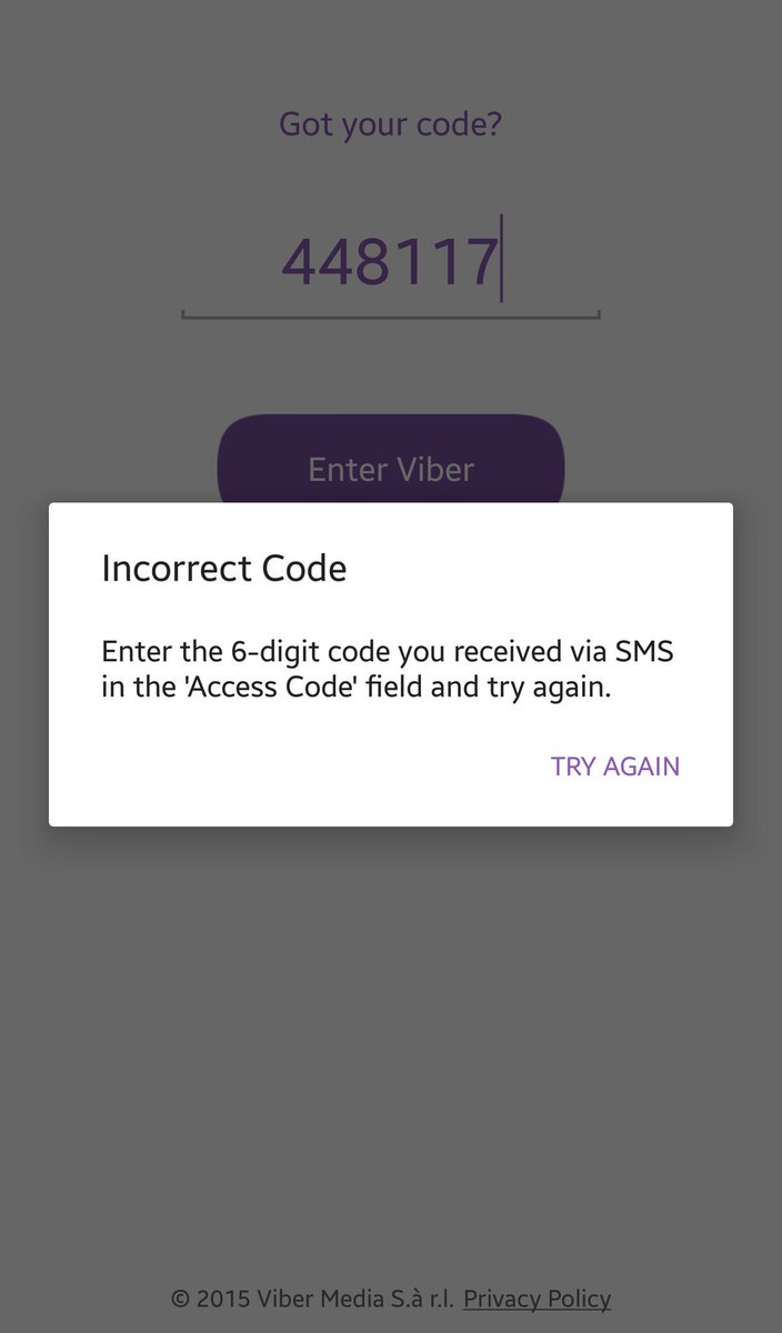 alim7389's tweet photo. @ViberHelp incorrect cod https://t.co/zqVP02AX4P