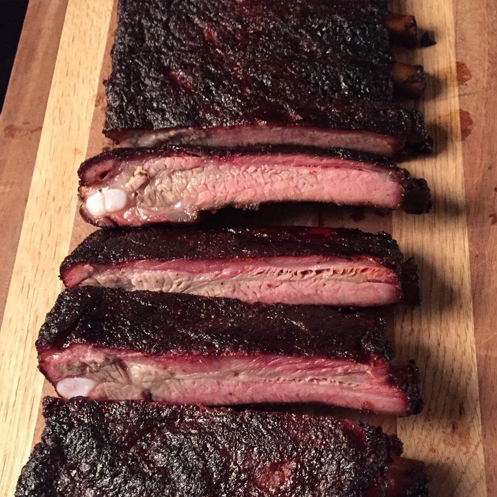 BishopofBBQ's tweet photo. #WhoDatRibs today in honor of @Saints #SuperBowl Victory 6yrs ago. They were perfect! #GetOntheRibList @BBQPictures https://t.co/2GkaEA9blm