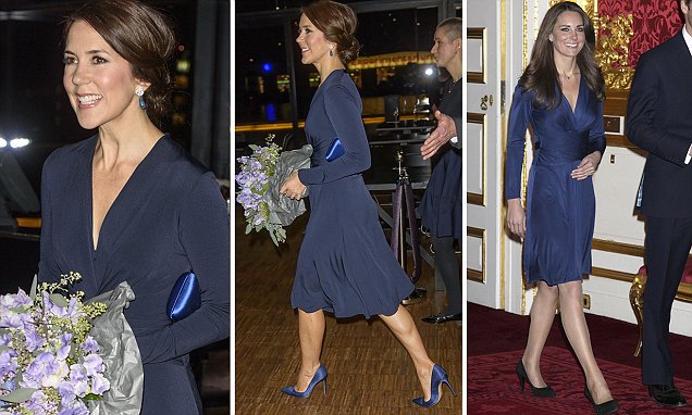 Copying Kate? Princess Mary steps out in a VERY familiar dress | Daily ...