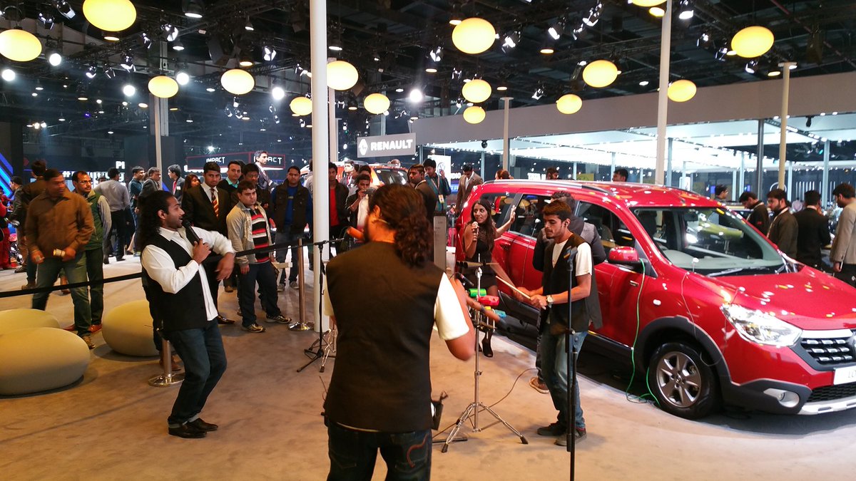 RenaultIndia's tweet photo. Day 4 begins for #RenaultAtAutoExpo with scintillating performances by YoYoBoys and Taal.inc at #AutoExpo2016. https://t.co/xlX5AiIdw4