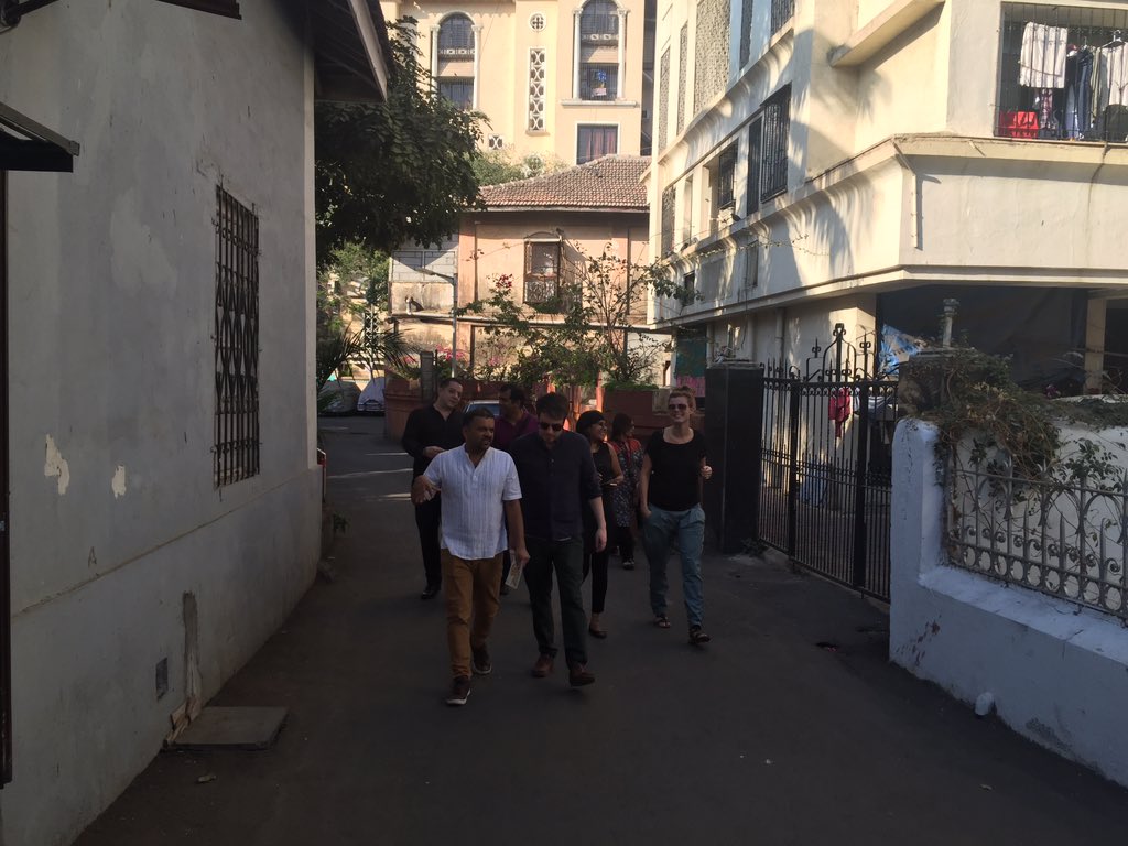 JMLankford's tweet photo. Walk thru 400yr old village in Bandra. cut through traffic = problem here too. #slowdown @IITDesign https://t.co/AzrKTEd97A