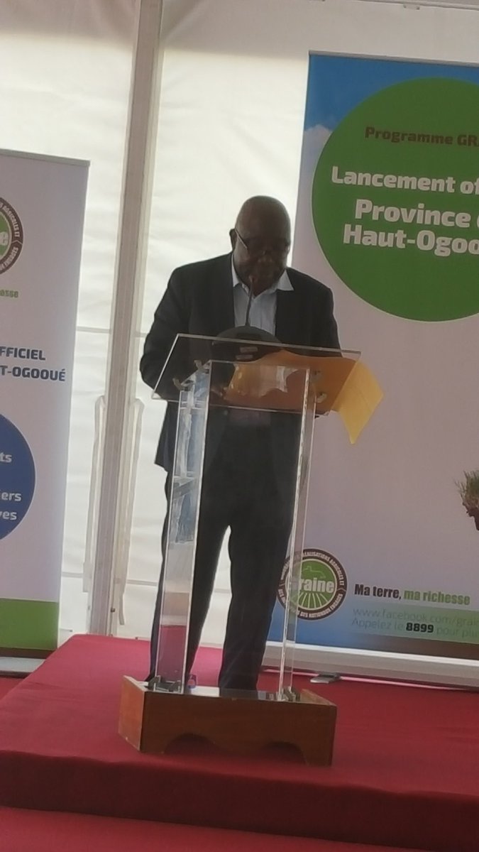 Le département de l'agriculture à travers son ministre soutient le projet <a href="/grainegabon/">GRAINE</a> #gabon