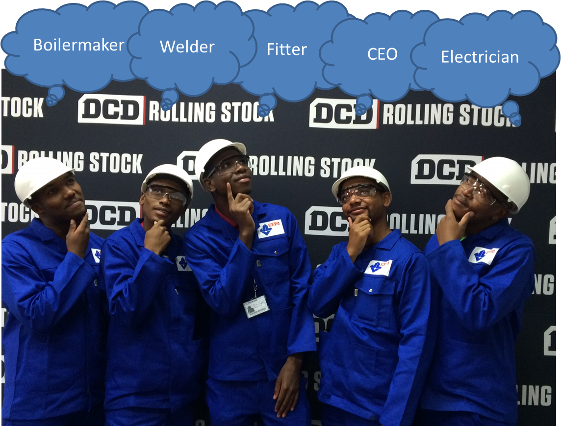 DCD_Group's tweet photo. 5 new apprentices begin their career journey with DCD Rolling Stock.  We wish them everything of the best! https://t.co/tZBSFqMRWU