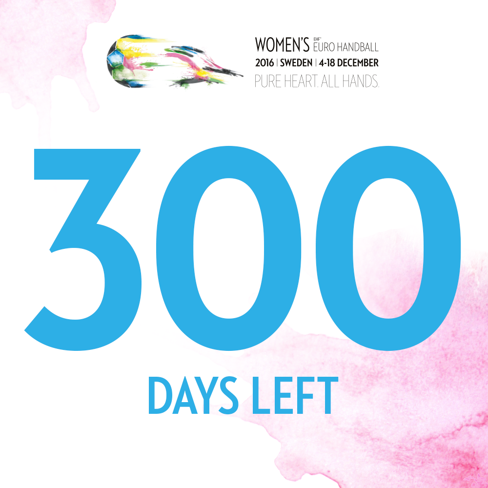 EHFEURO's tweet photo. Just 300 days left until the Women's #ehfeuro2016 begins and tickets are already available ➢ https://t.co/JQBJubcCzK https://t.co/D6oBA4d6KW