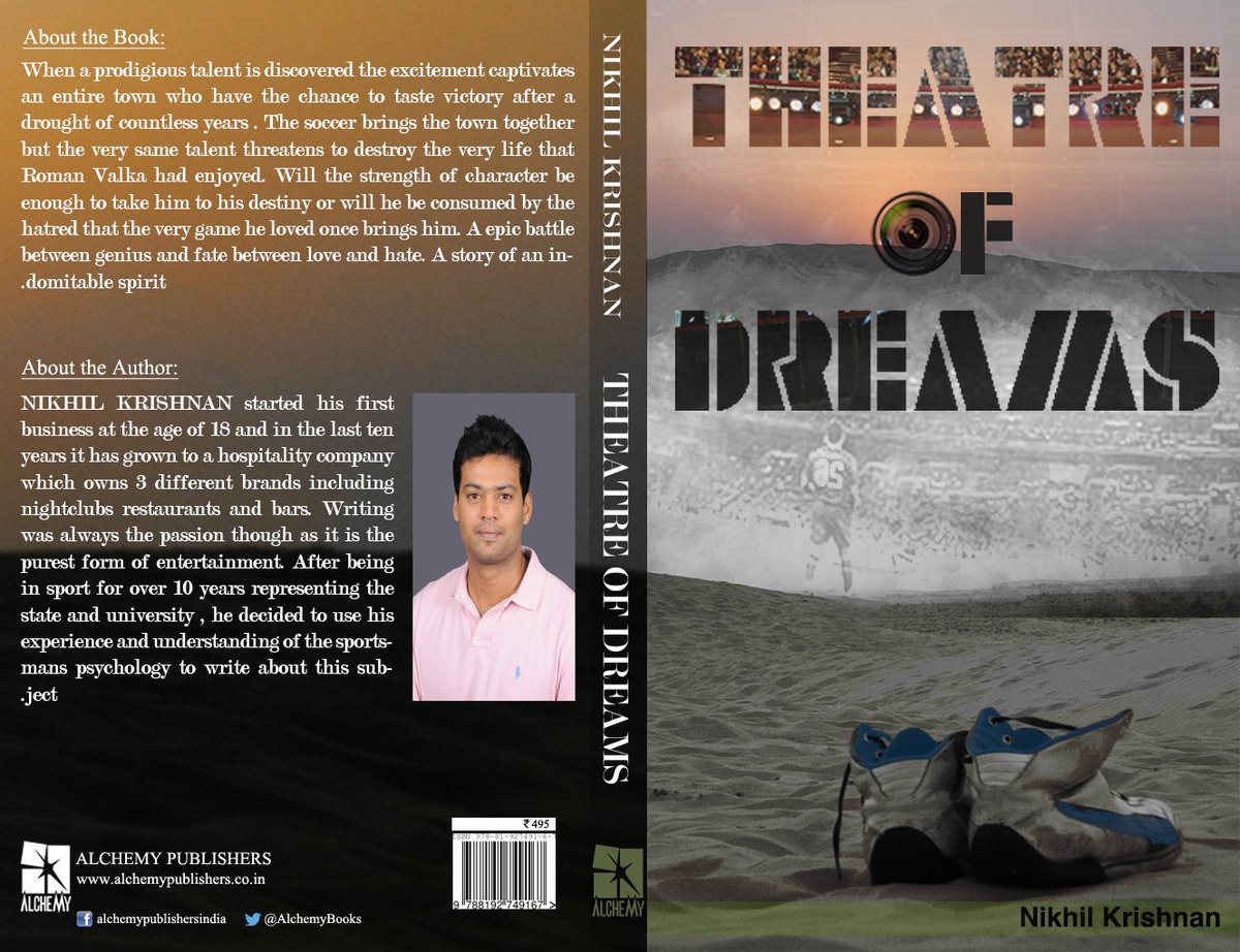 AlchemyBooks's tweet photo. Introducing our upcoming release, 'THEATRE OF DREAMS' by NIKHIL KRISHNAN https://t.co/Ht3f776wr5