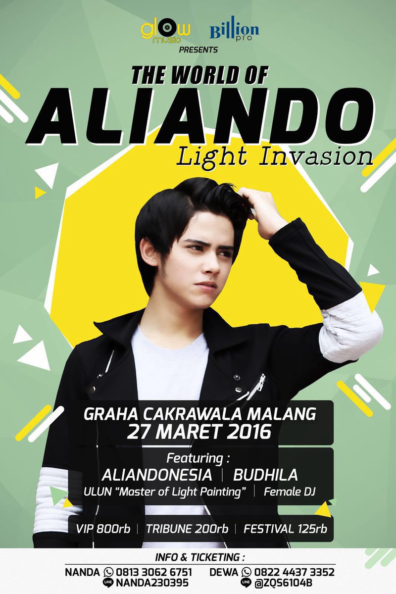#TWOAliandoMalang 27.03.2016 <a href="/alysyarief/">Aliando Syarief.</a> Feat <a href="/AliandoNesia_ID/">AliandoNesia Band</a> <a href="/BuDhila_/">-JanjiHati-LukaLagi-</a> Tiket Nanda081330626751 / Dewa082233473352